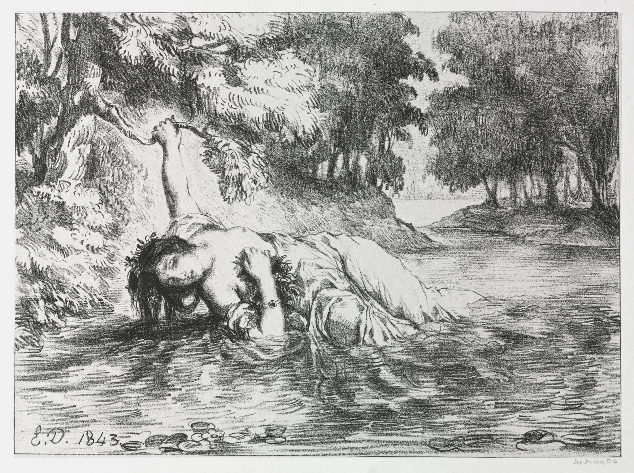 Hamlet: The Death of Ophelia, detail