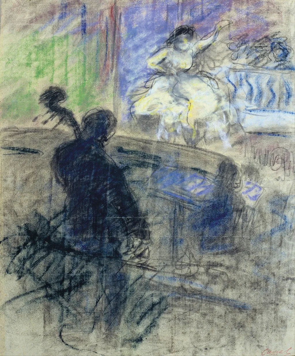 Music Hall Interior, by Ricard Canals, unspecified, 1899