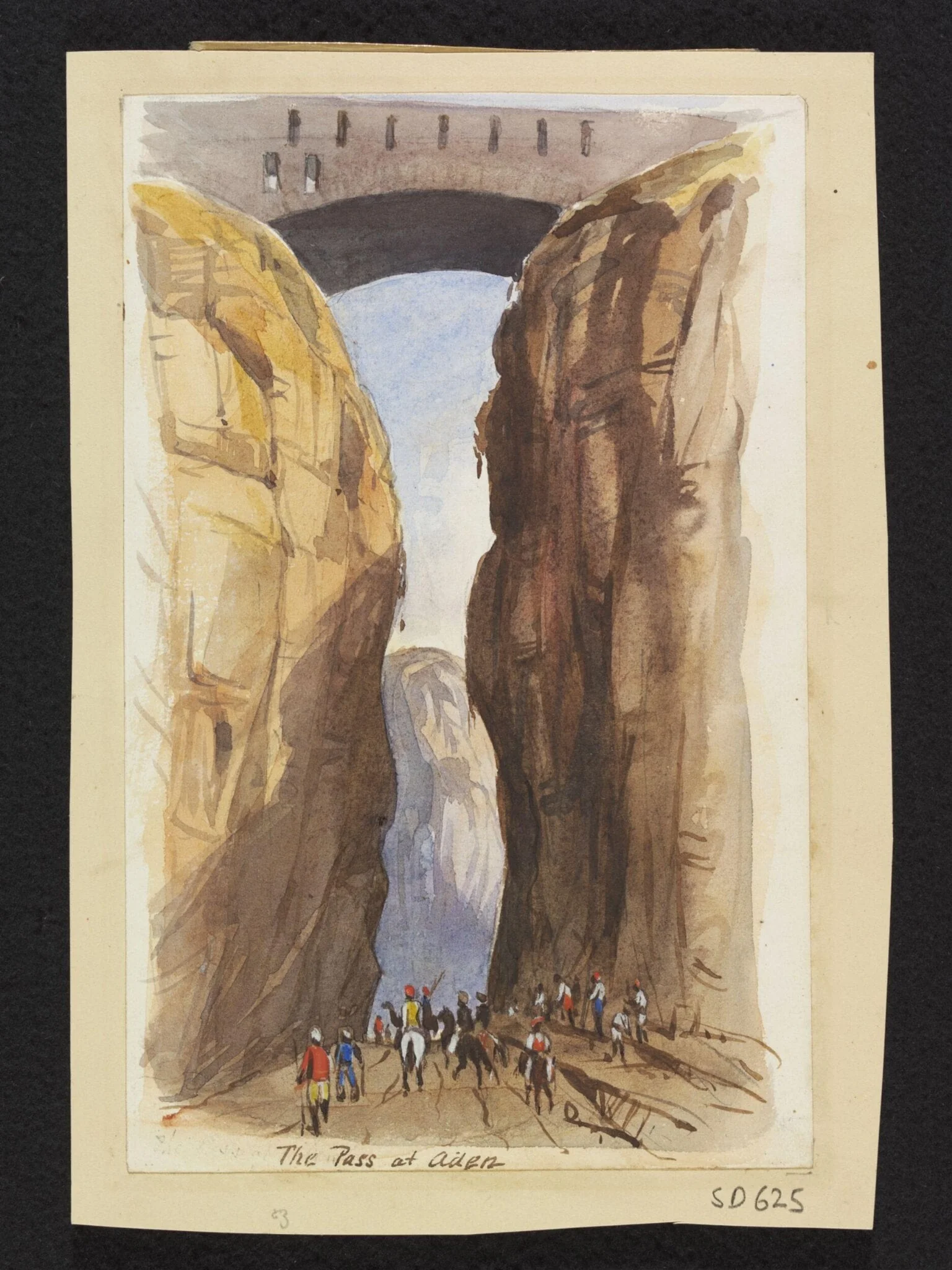 The Pass at Aden, detail