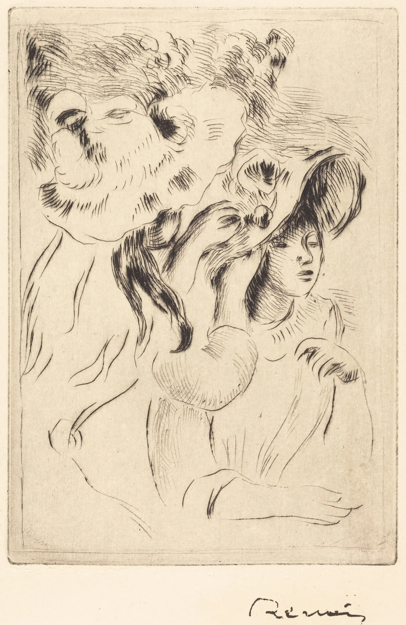 The Hat Pin (Le chapeau epingle), detail