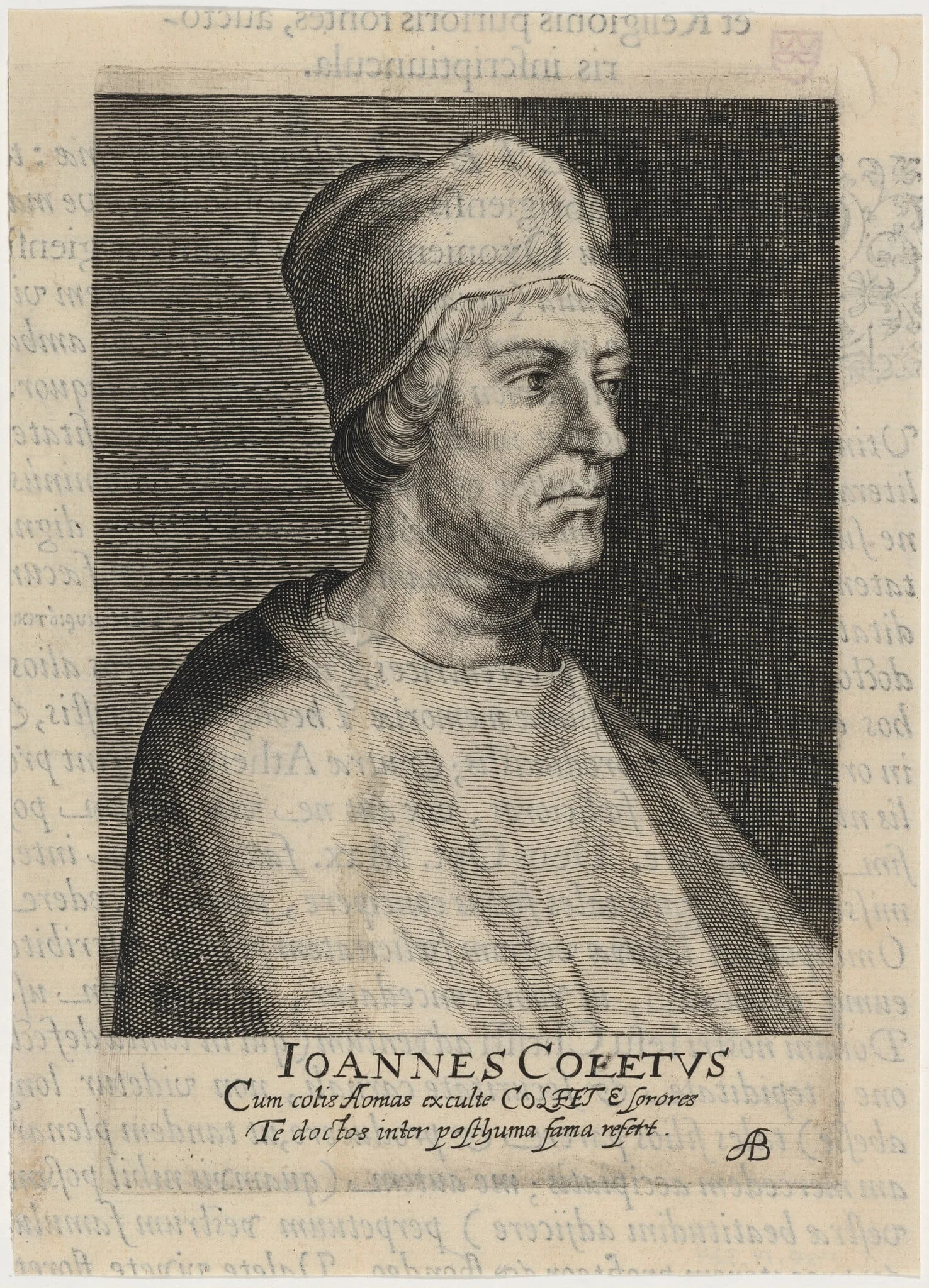 John Colet, Dean of Saint Paul's, detail