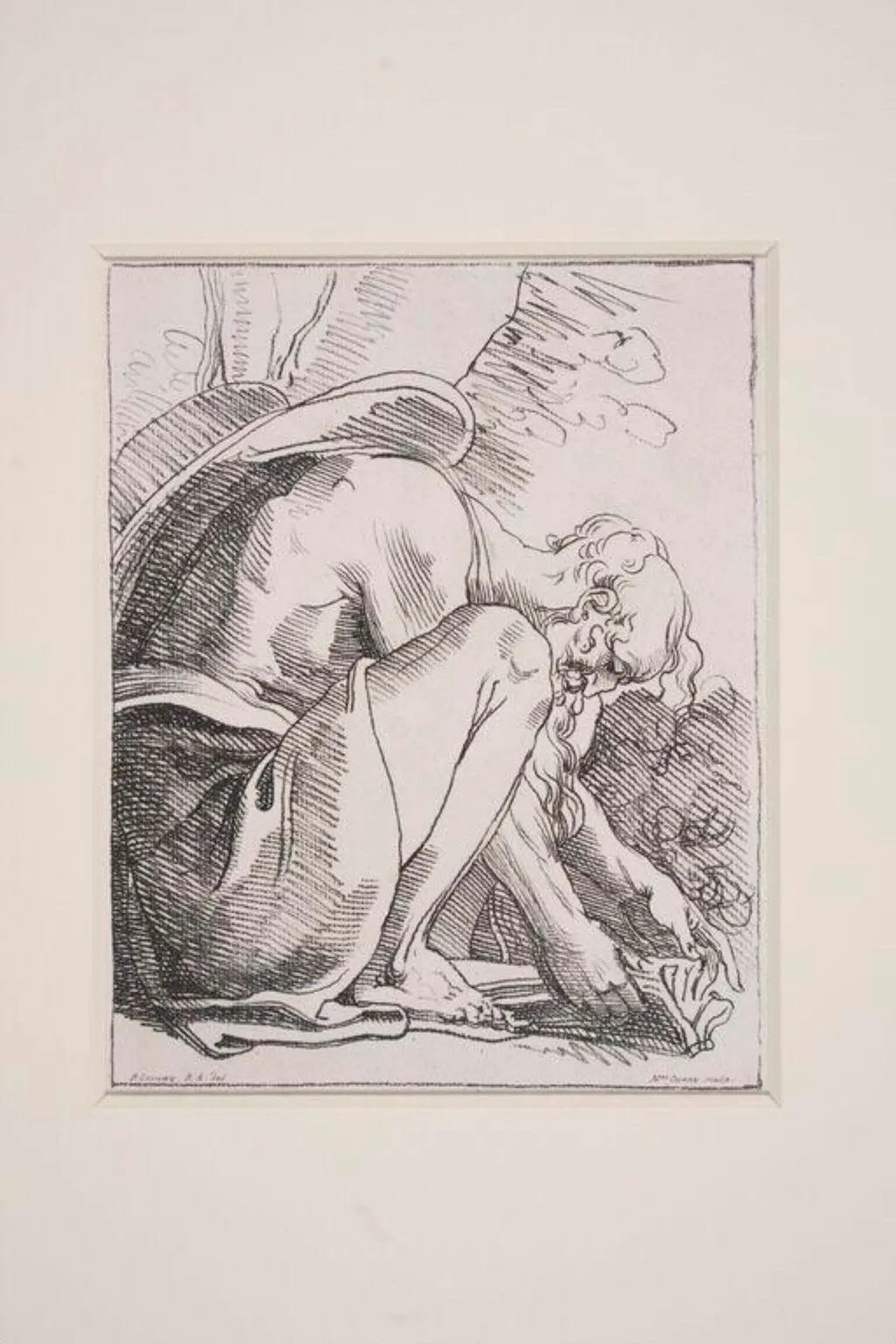 St Jerome Kneeling, by Maria Louisa Caterina Cecilia Cosway, 1800