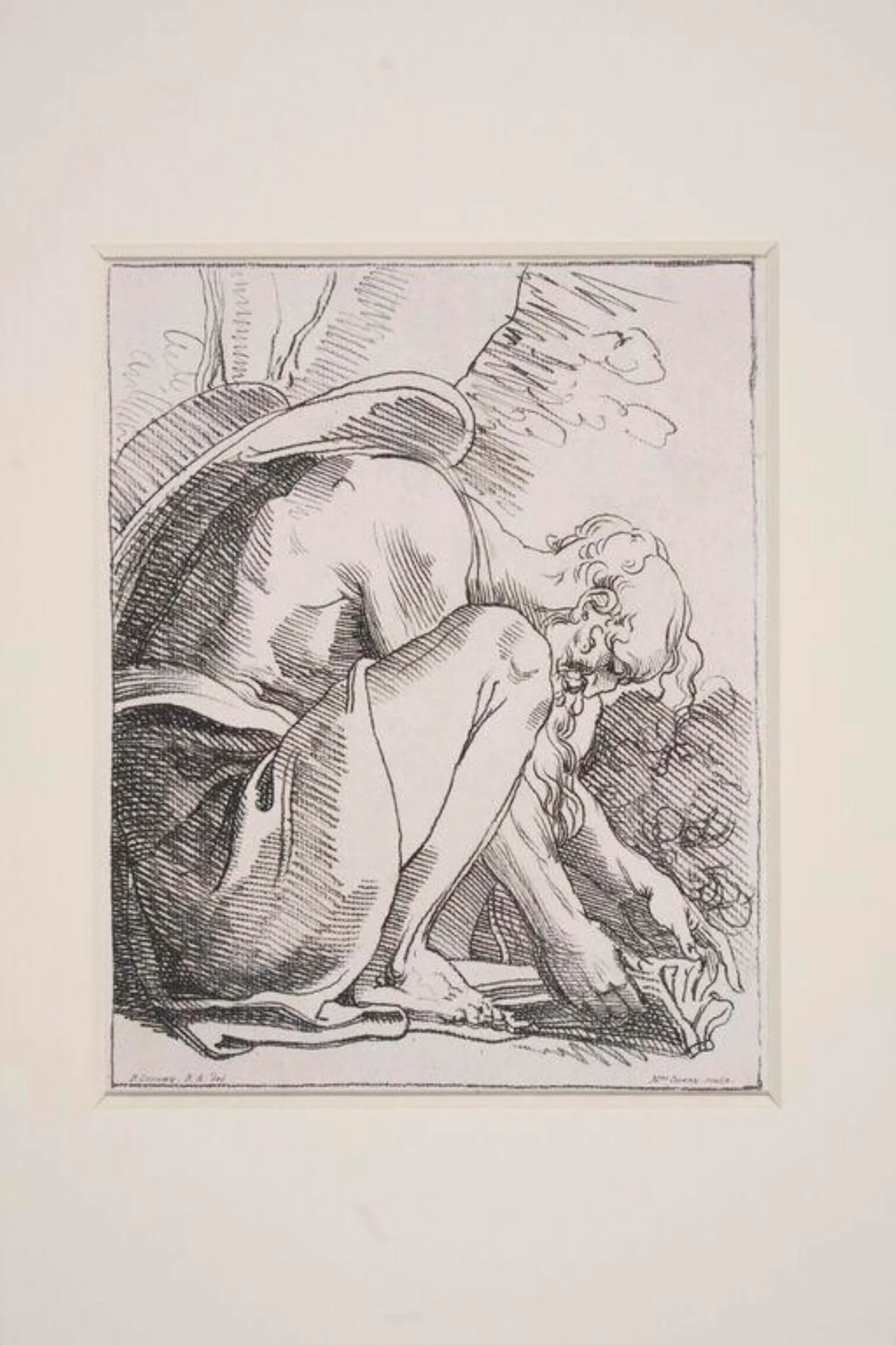 St Jerome Kneeling, detail