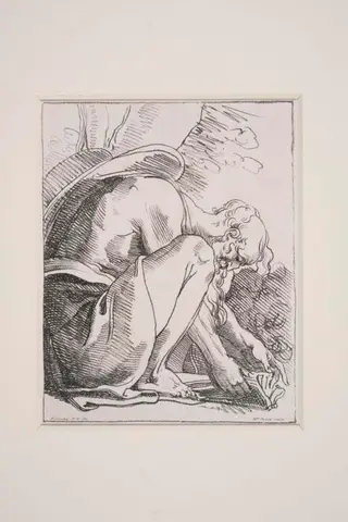 St Jerome Kneeling, by Maria Louisa Caterina Cecilia Cosway, 1800