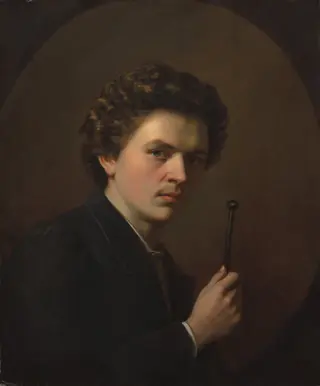 Self-Portrait with a Maulstick, by Henri Regnault, unspecified, 1863