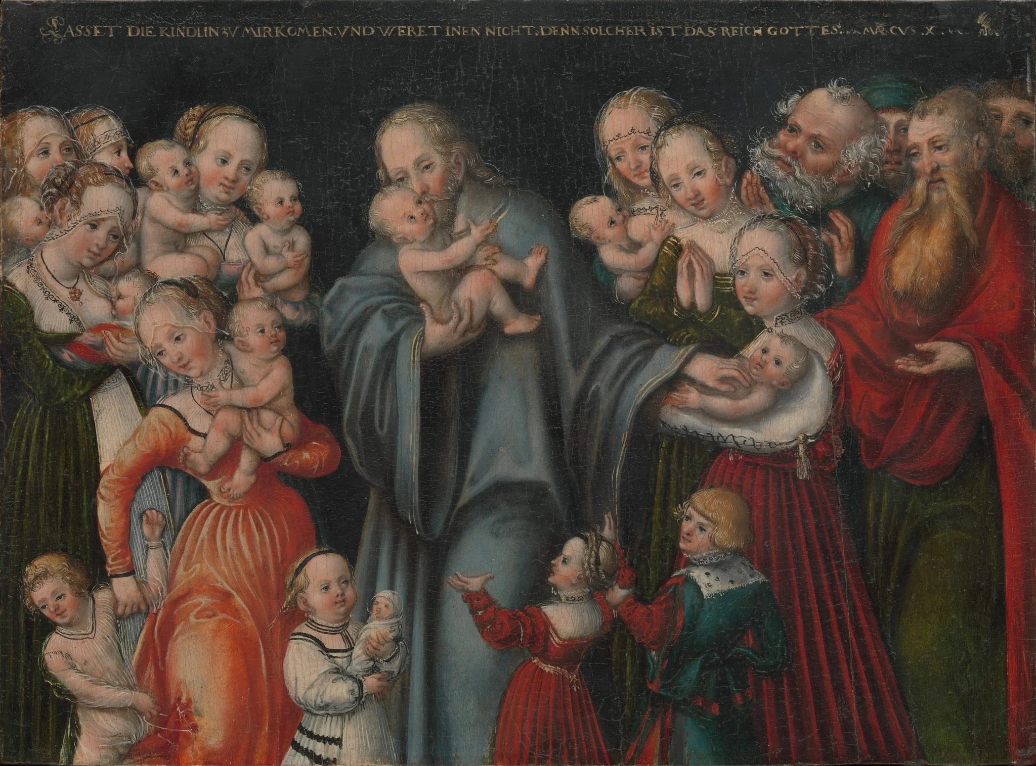 Christ Blessing the Children, detail