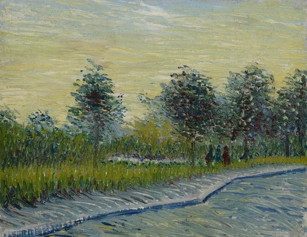 Square Saint-Pierre at Sunset, by Vincent van Gogh, oil, 1887