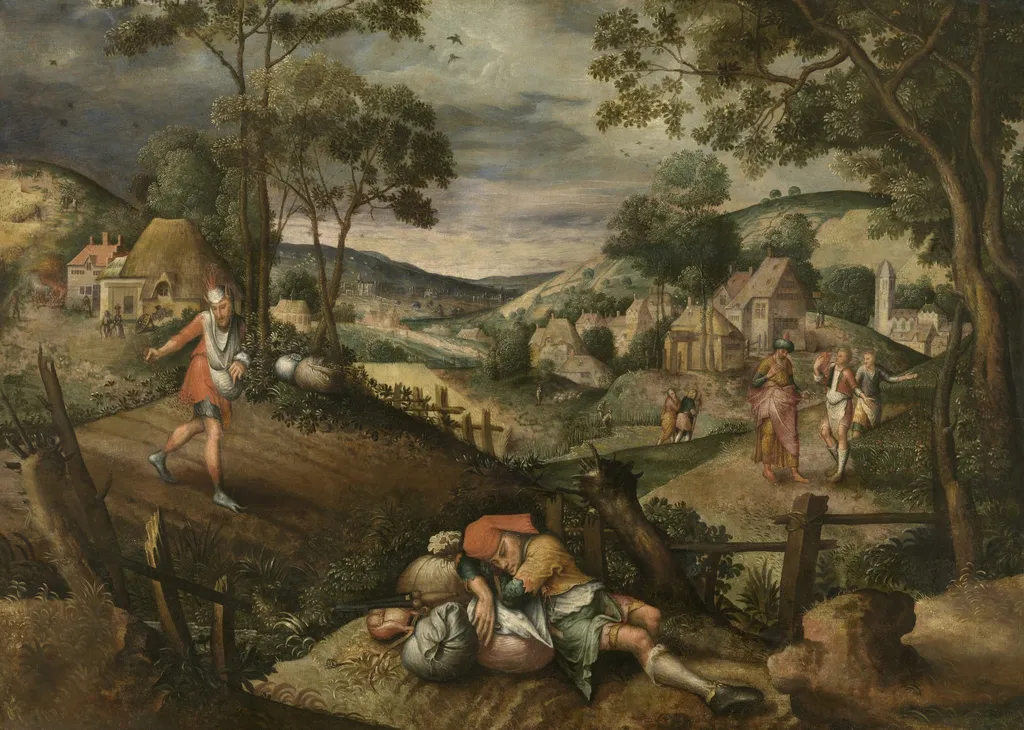 The Sower, Parable of Christ, by Master of the Prodigal Son, oil, 1563