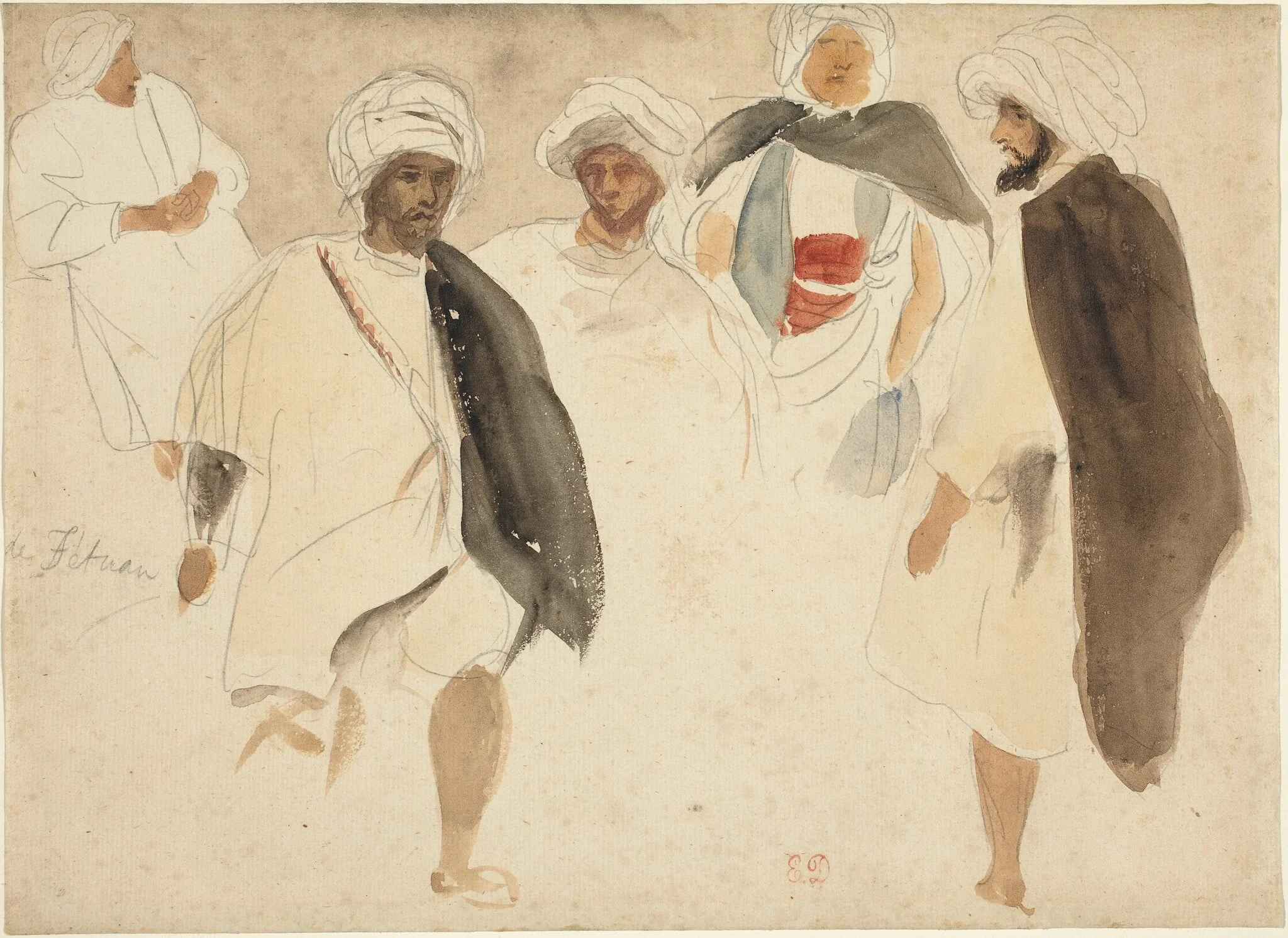 Study of Arabs, detail