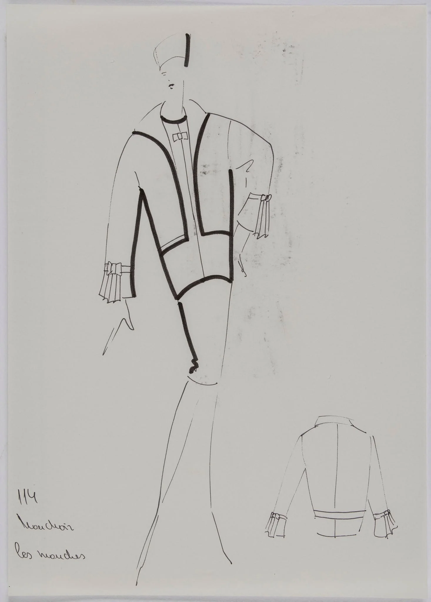 Tailleur, detail