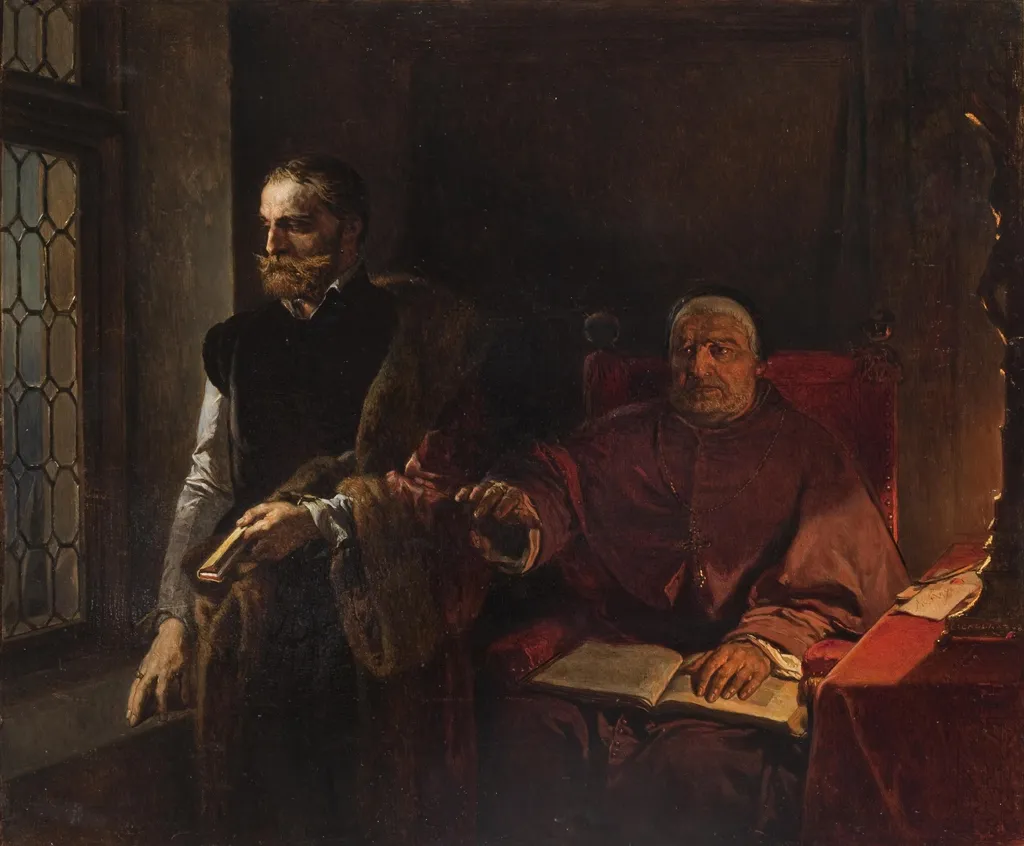 The Last Moments of Count Egmont (Count Egmont Before His Death), by Louis Gallait, oil, 1848