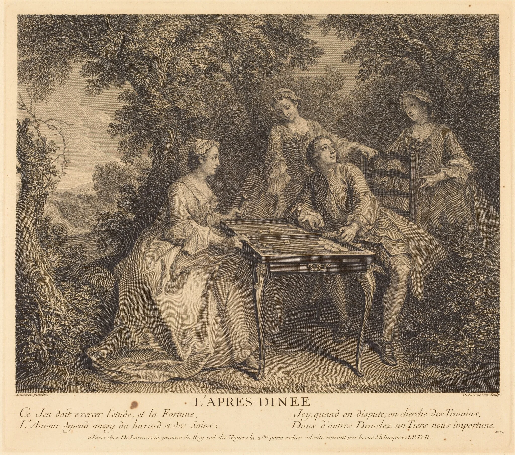 L'apres-diner, detail