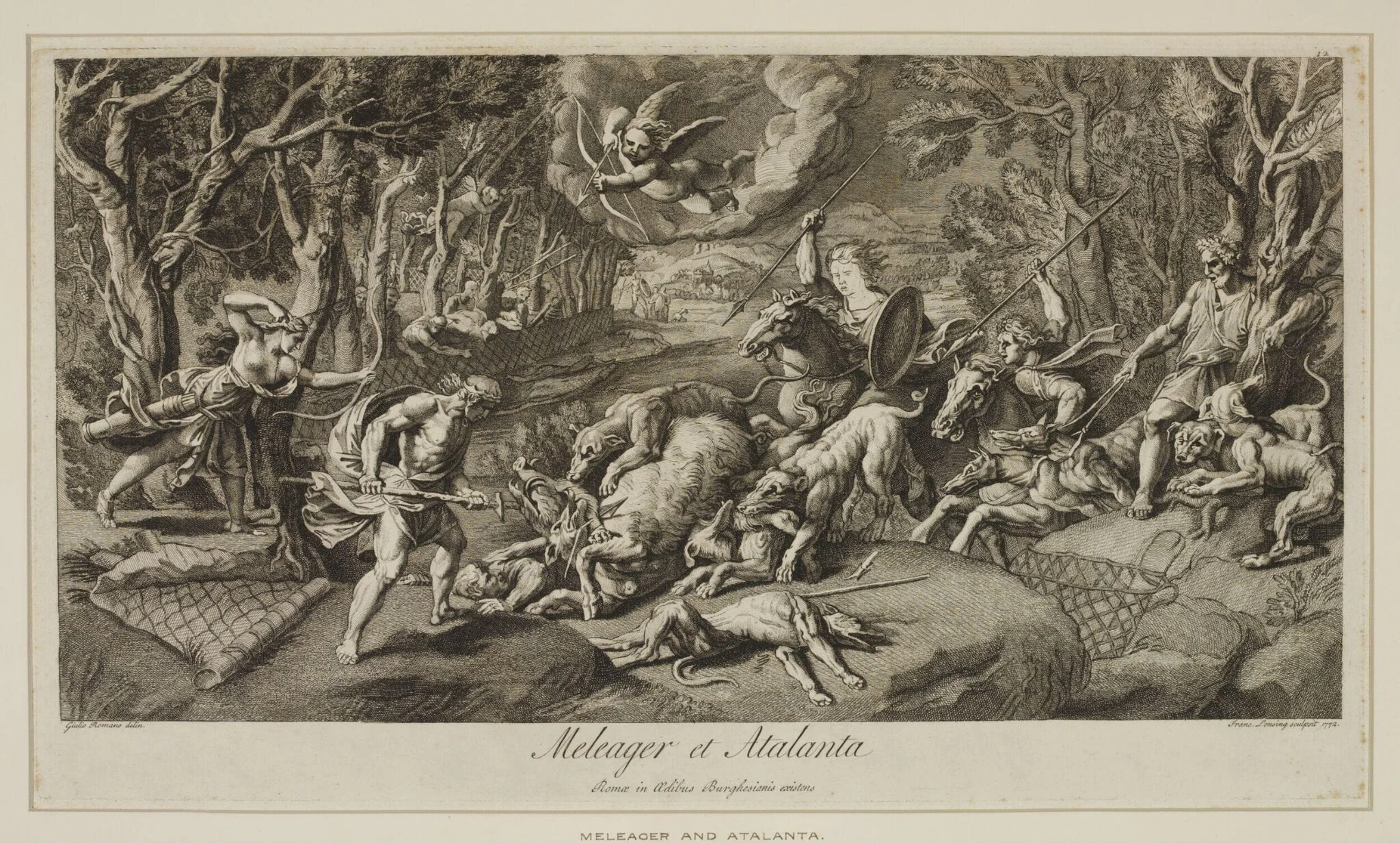 Meleager and Atlanta, detail