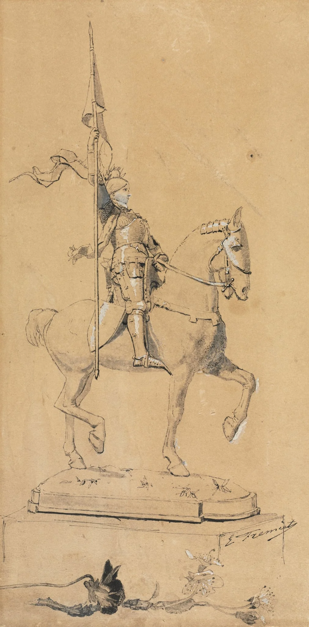 Joan of Arc on Horseback, detail