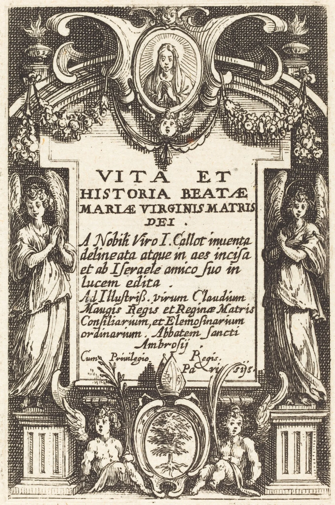 Frontispiece for "The Life of the Virgin", detail