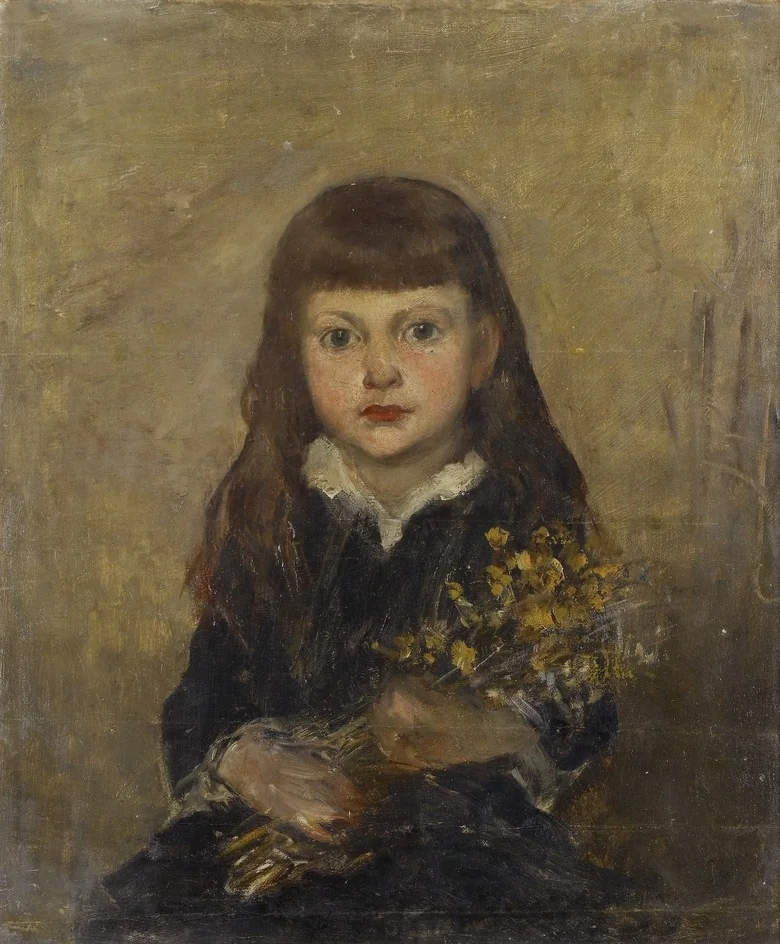 Portrait of Margaret Millicent Fisher Prout, the Artist's Daughter, detail