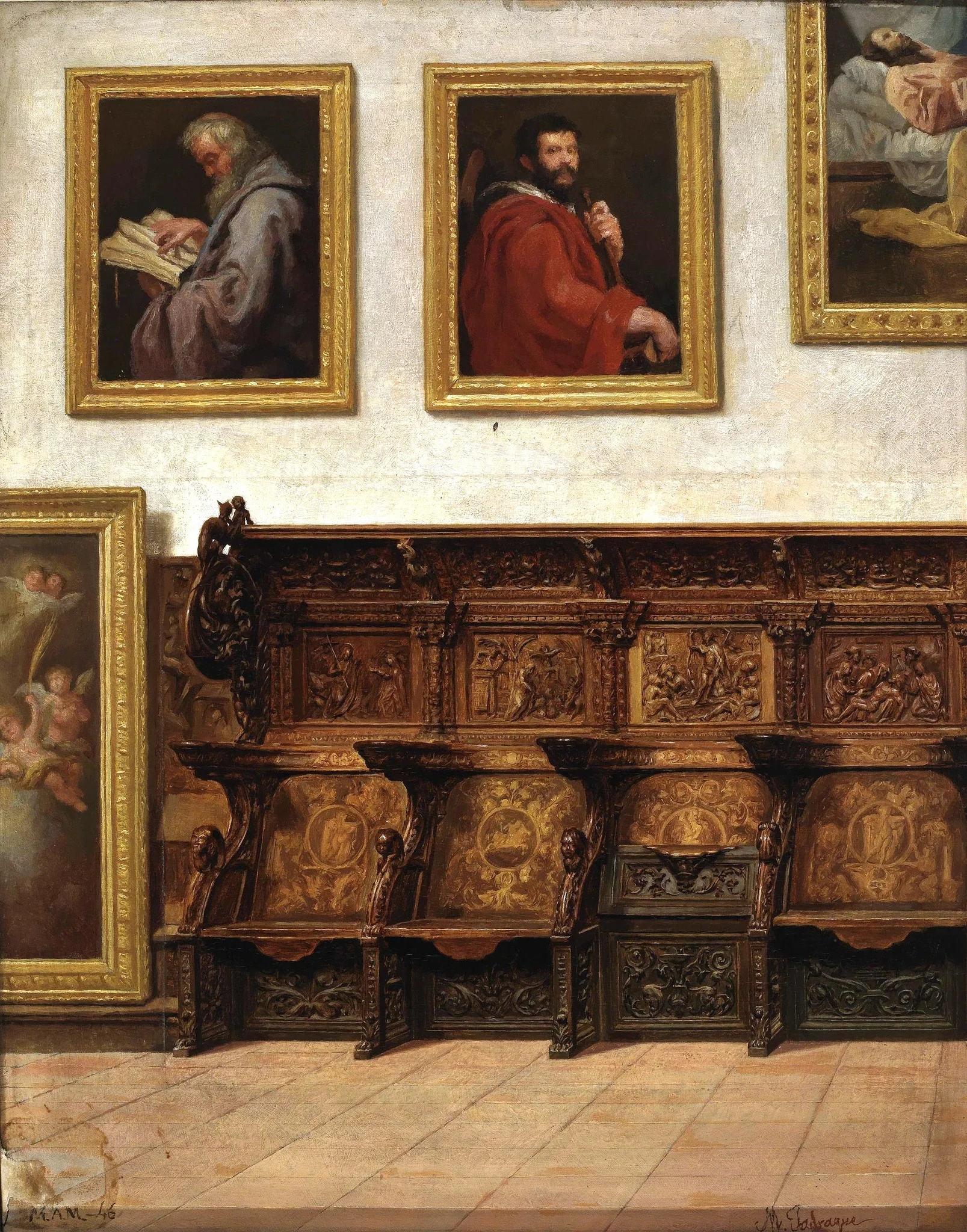 Estudio de la sillería de coro de Andrés de Nájera (Museo de Valladolid), detail