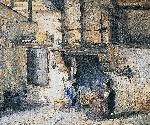 The Kitchen in Piette's House, Montfoucault, detail
