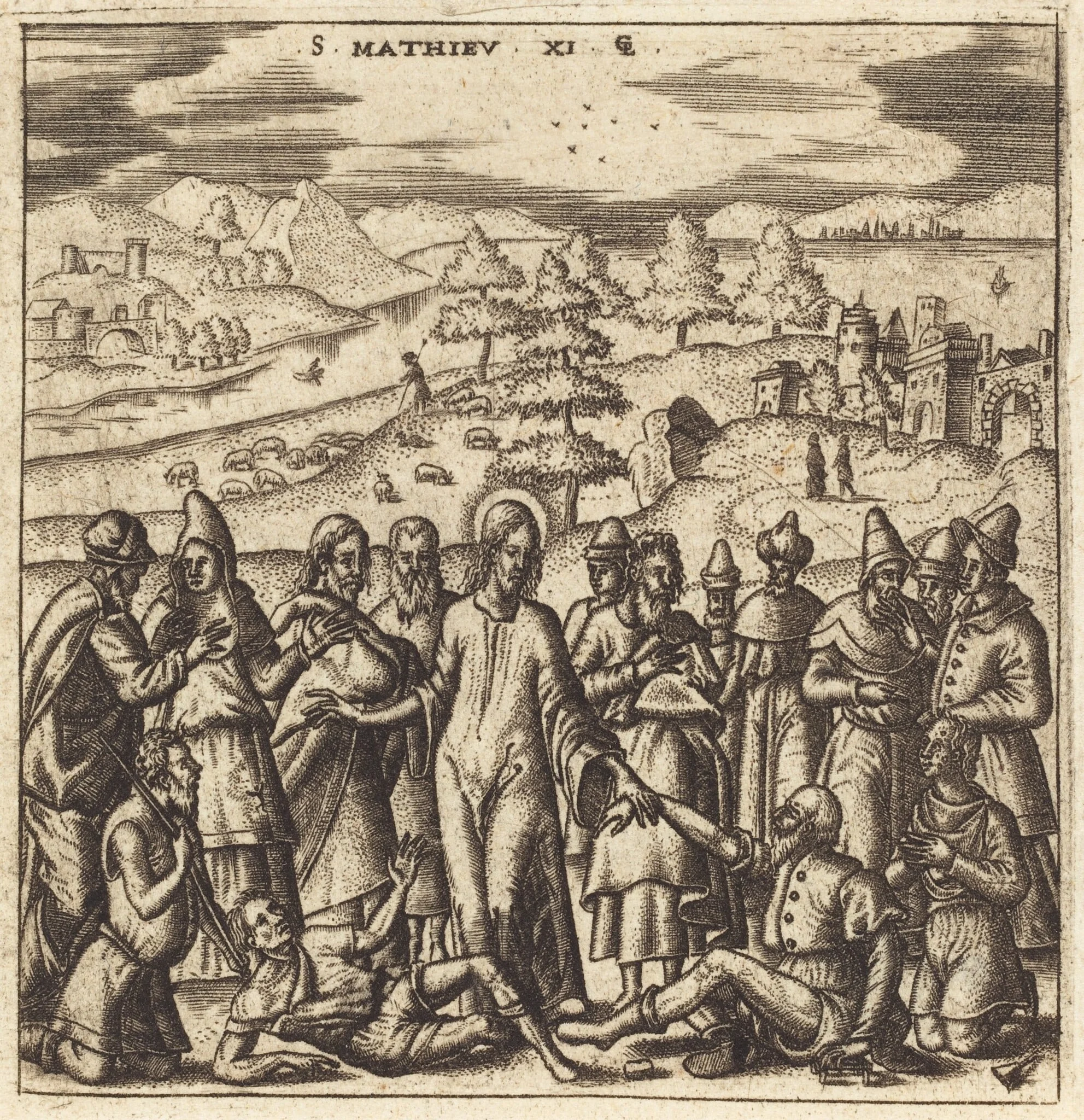 Christ Healing the Sick, detail