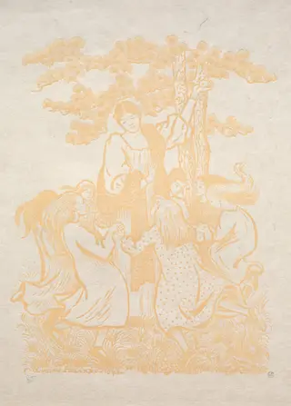 Illustration 25:  La Ronde, by Lucien Pissarro, 1893