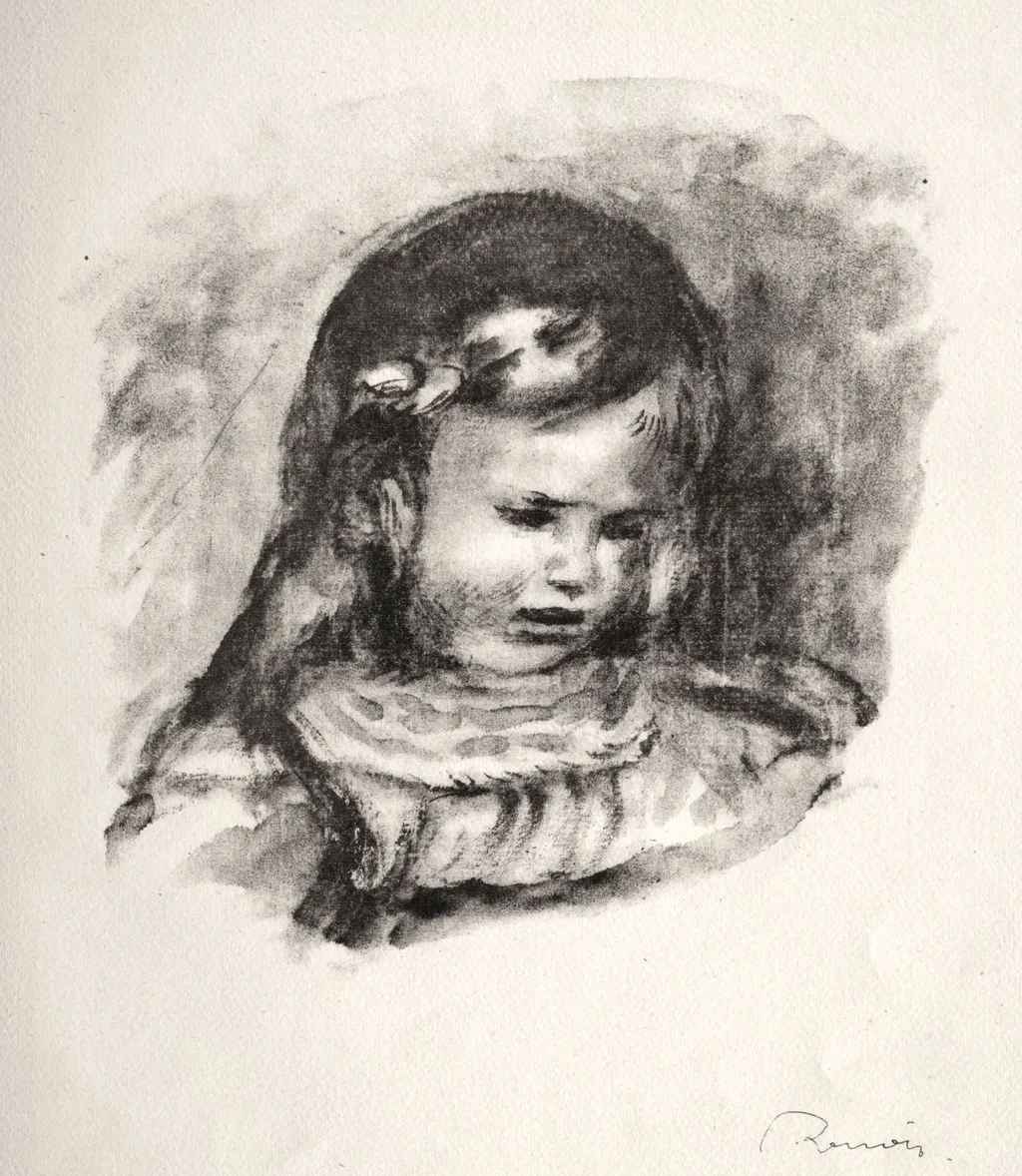 Claude Renoir, la tête baissée, by Auguste Renoir, 1904