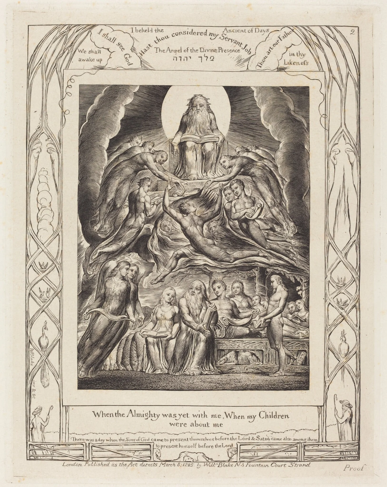 Satan Before the Throne of God, detail