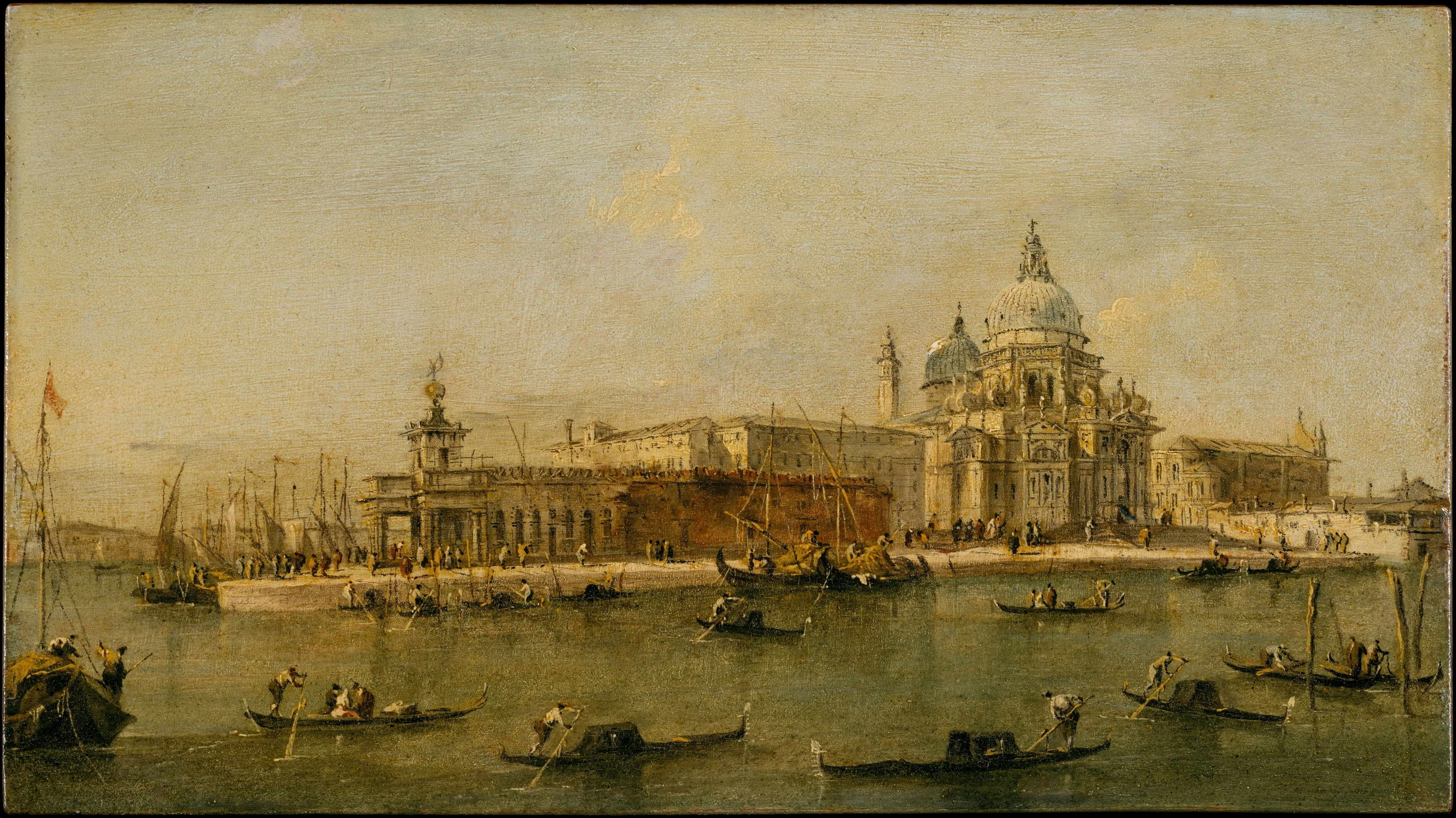 Venice: The Dogana and Santa Maria della Salute, detail