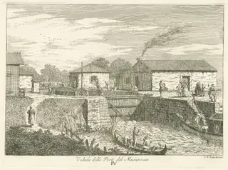 Le Porte dei Moranzani, by Giovanni Francesco Costa, ink, 1762