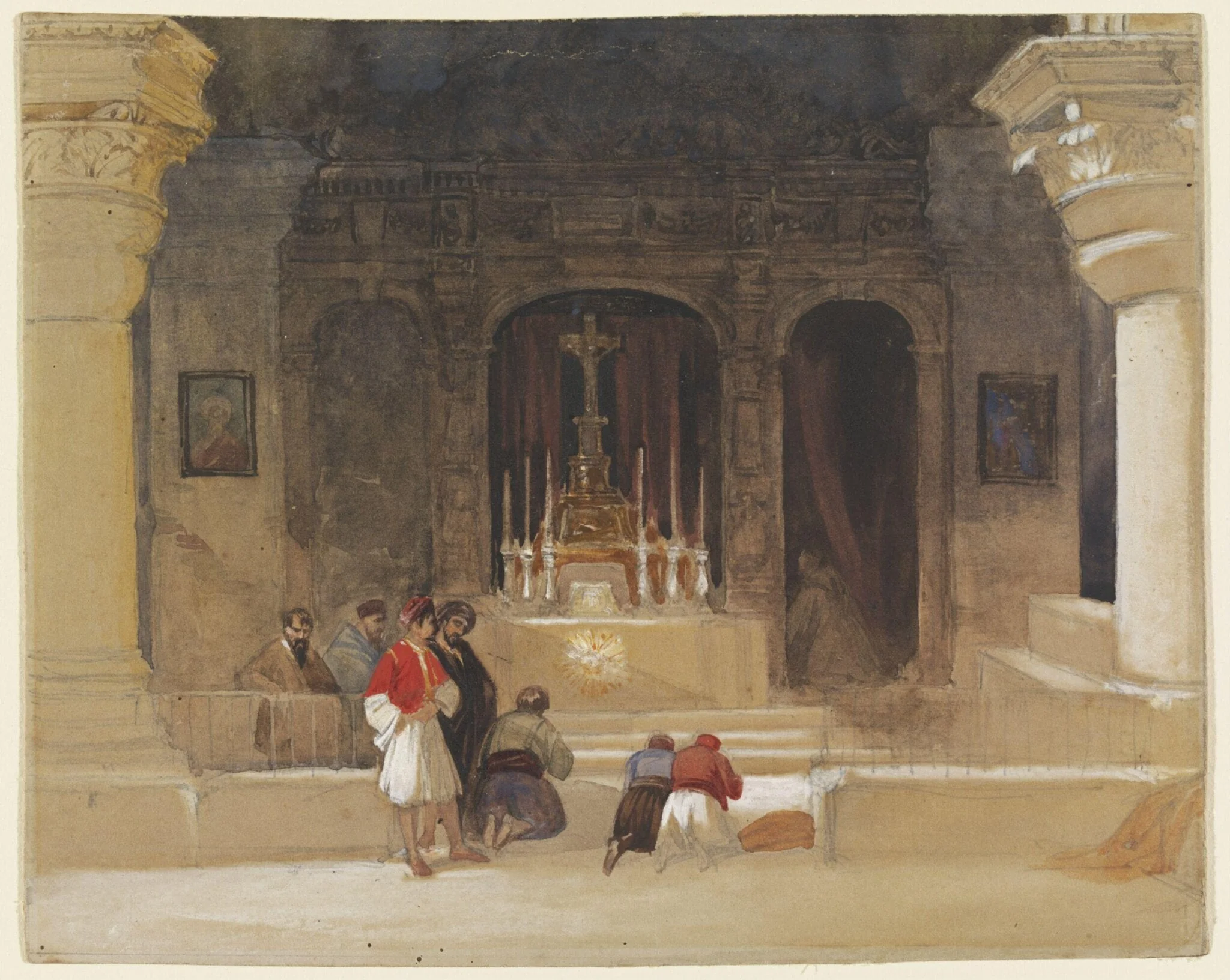 Chapel of St. Helena, Crypt of the Holy Sepulchre, Jerusalem, detail