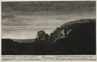 Times of Day:  Vespers, by Velde, Jan van de, II, 1622