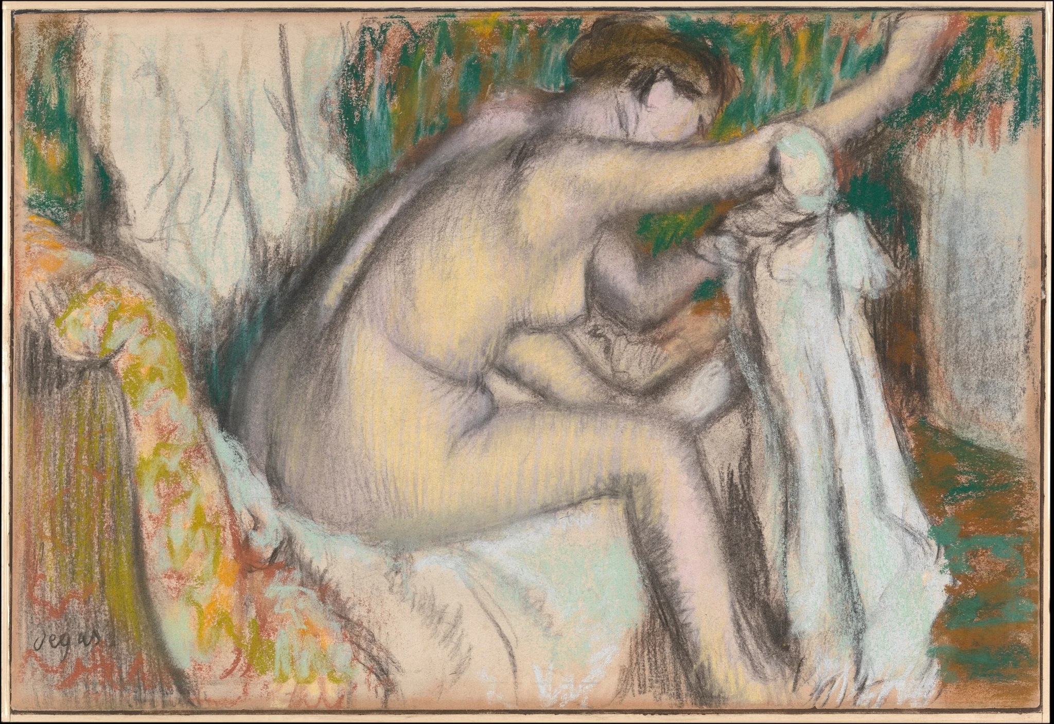 Woman Drying Her Arm, detail