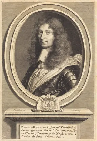 Marechal de Castelnau, by Robert Nanteuil, ink, 1658