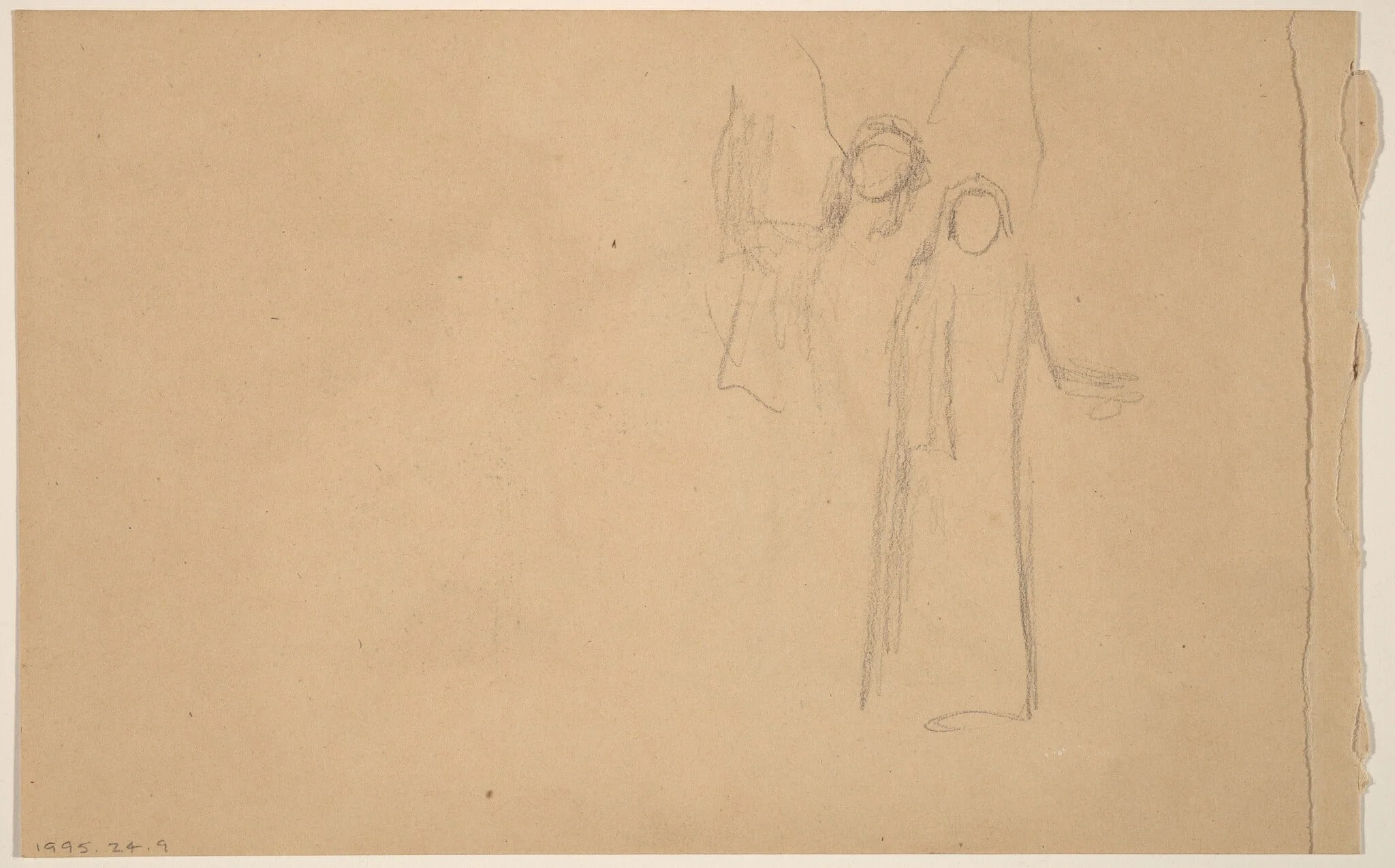 Study of Figures [verso], detail