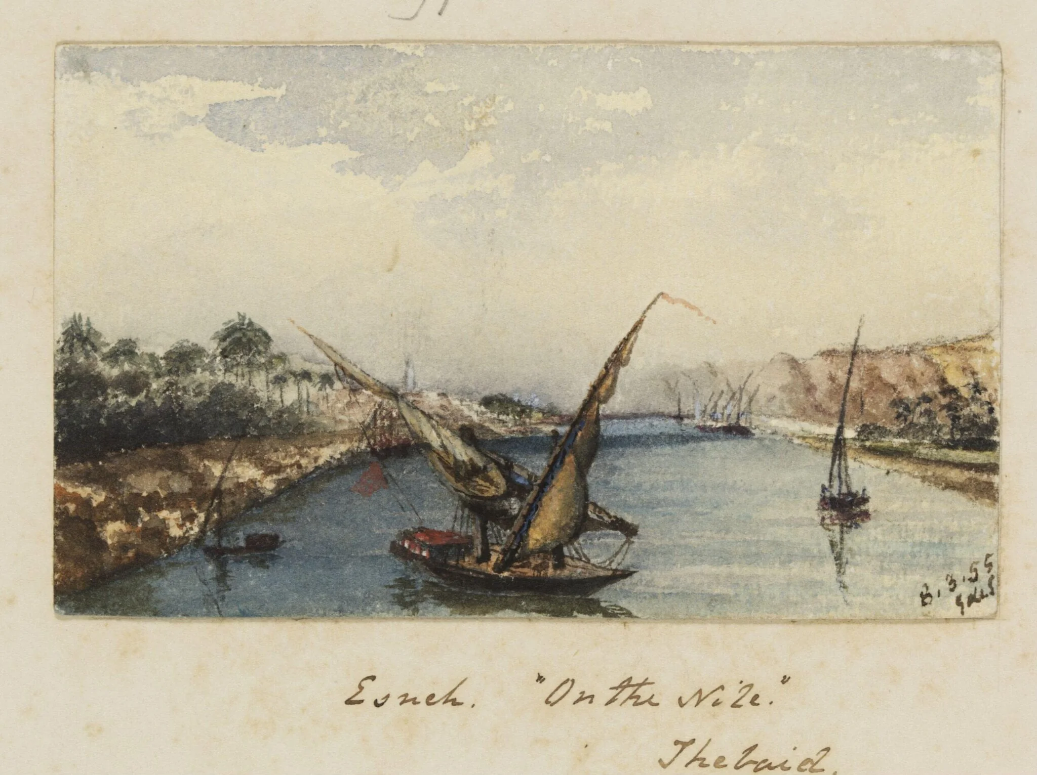 `Esneh. "On the Nile." Thebaid', detail