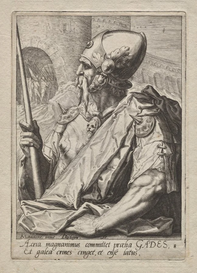 Plate 8: Gad, detail