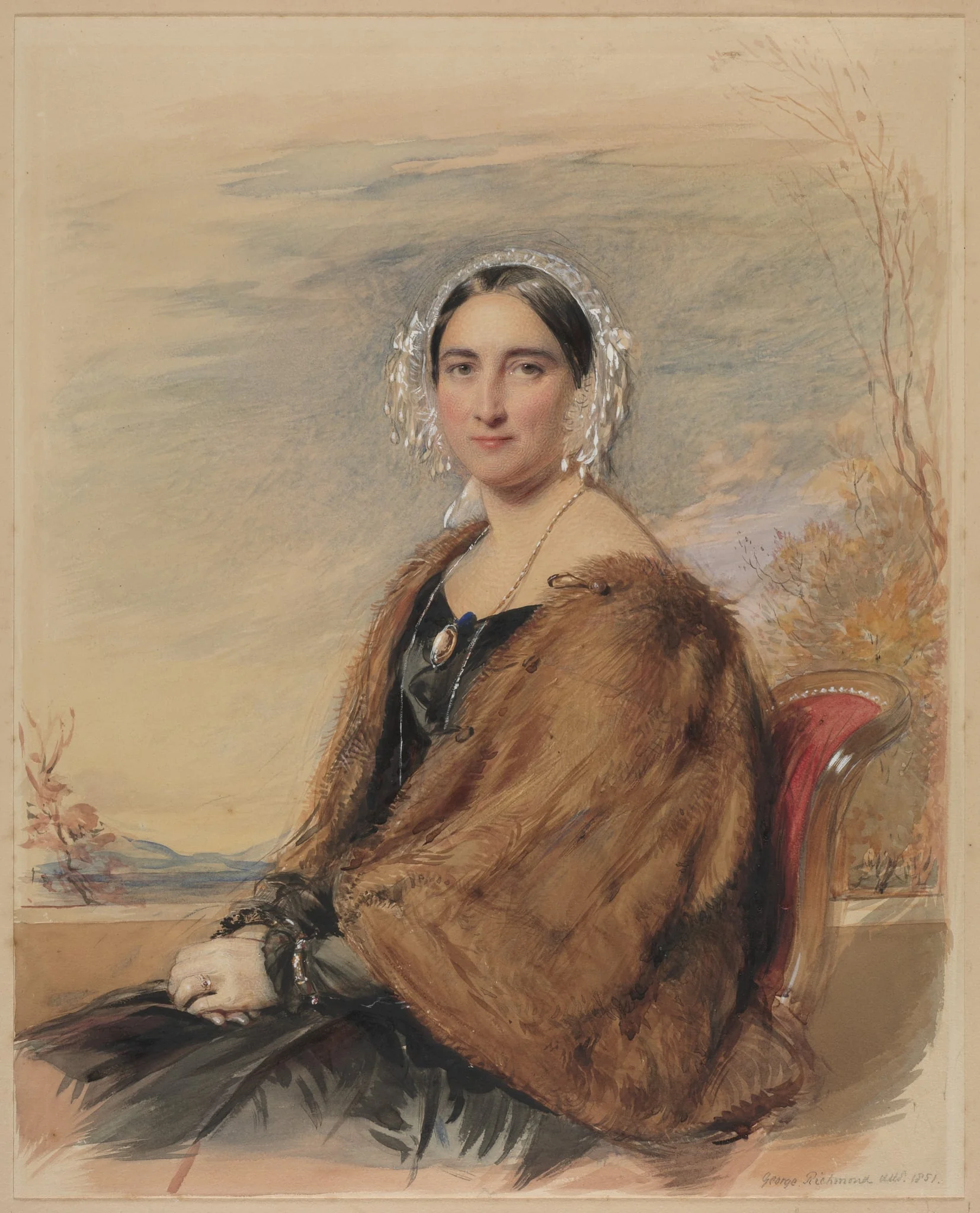 Portrait of a Woman, detail