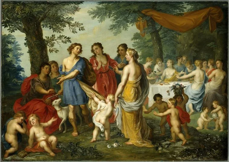 Venus und Adonis, detail