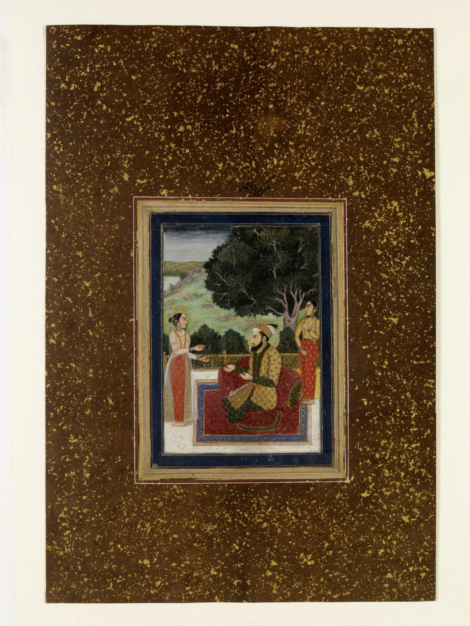 Emperor Aurangzeb, detail