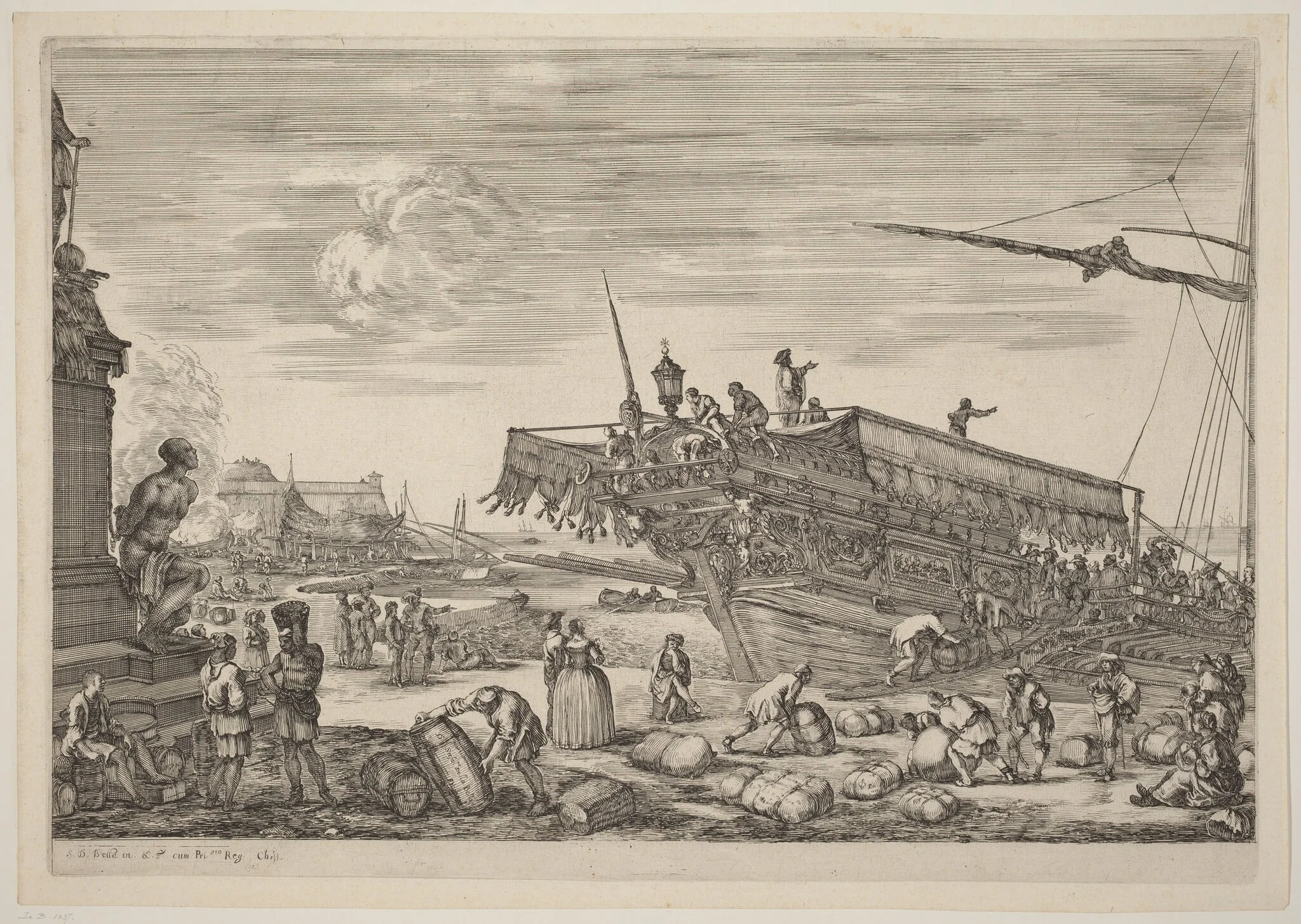 Loading a Ship, detail