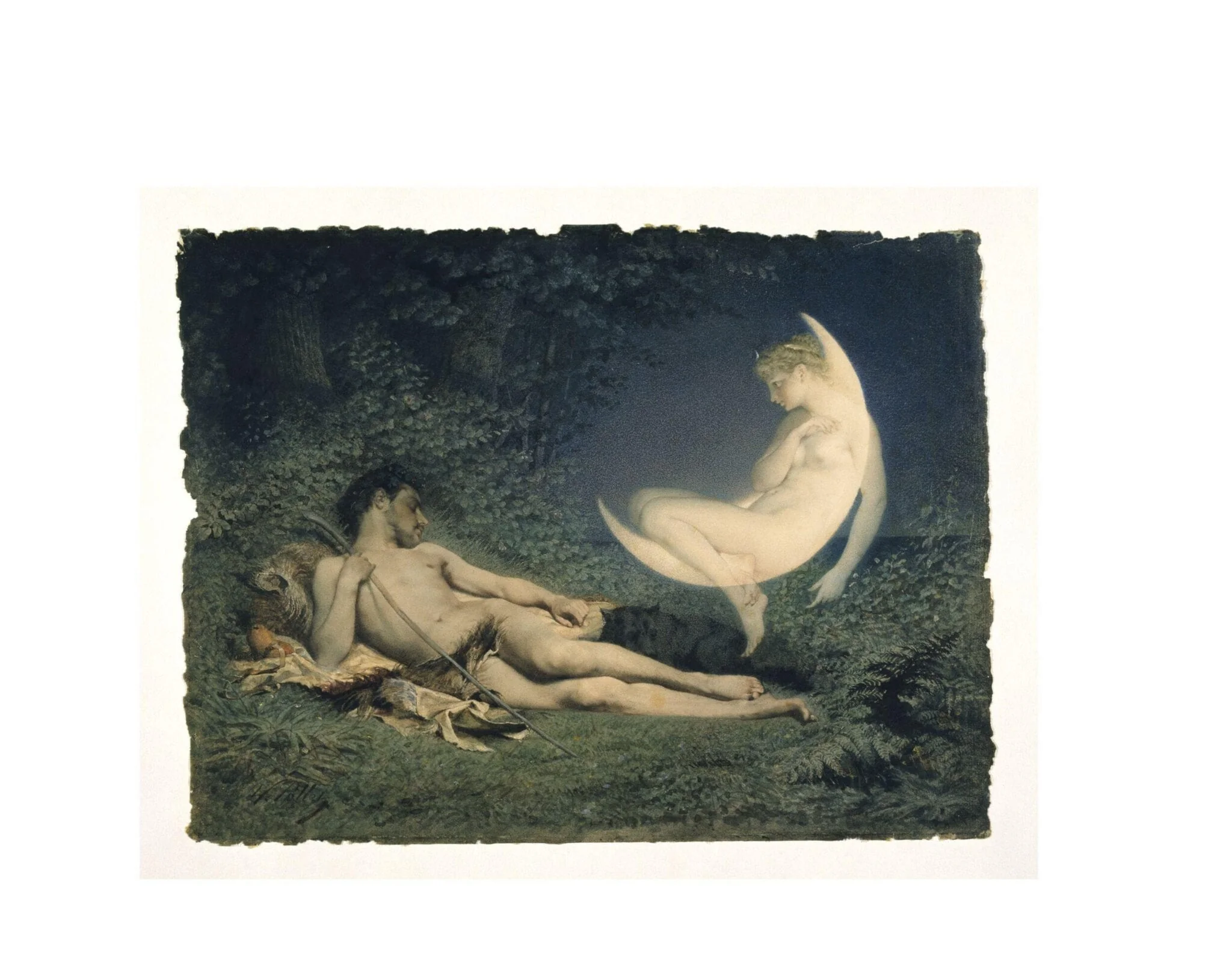 Endymion and Selene, detail