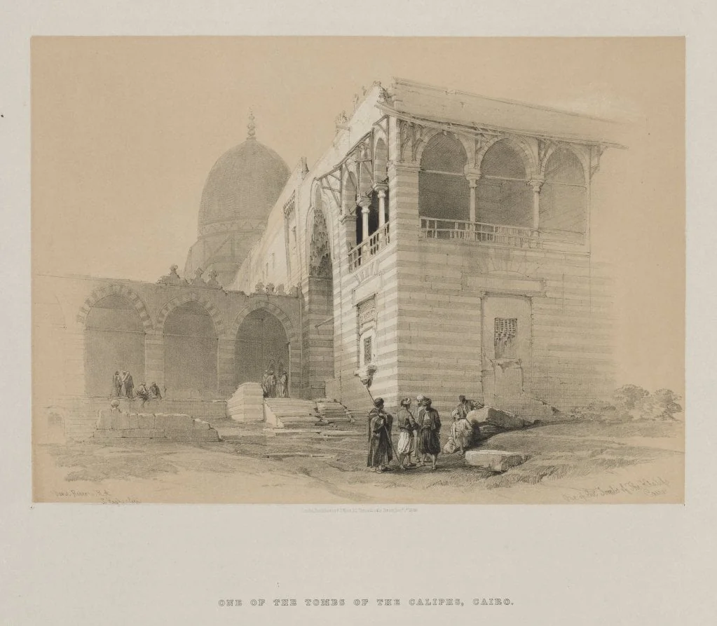 Egypt and Nubia, Volume III: One of the Tombs of the Khalifs, Cairo, detail