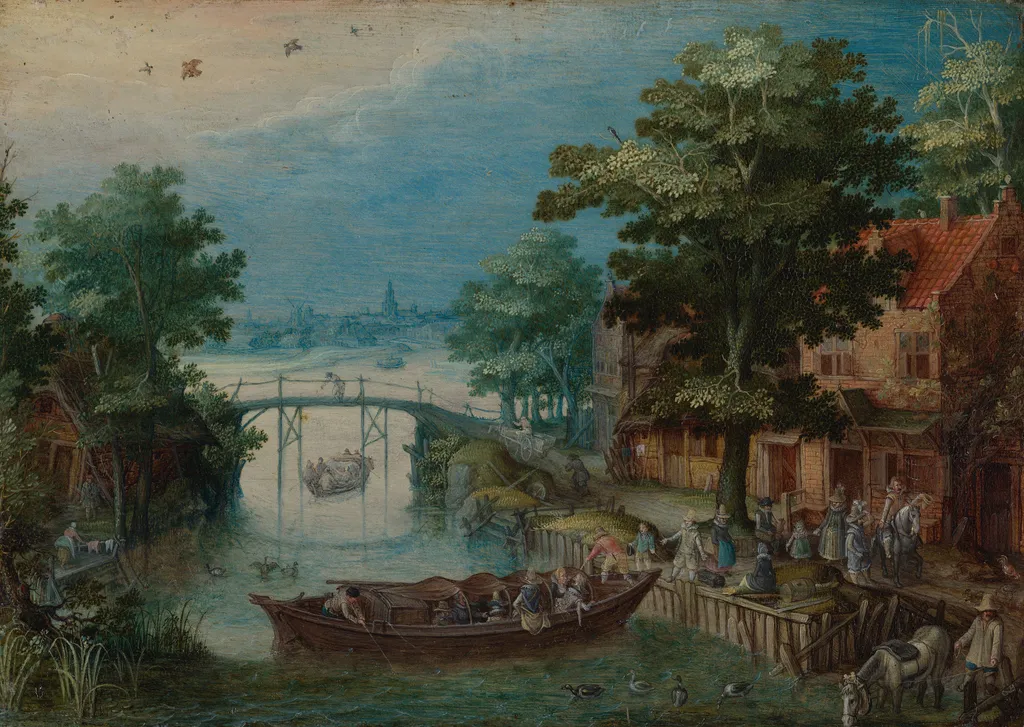 Summer Landscape, by Christoffel van den Berghe, oil, 1610