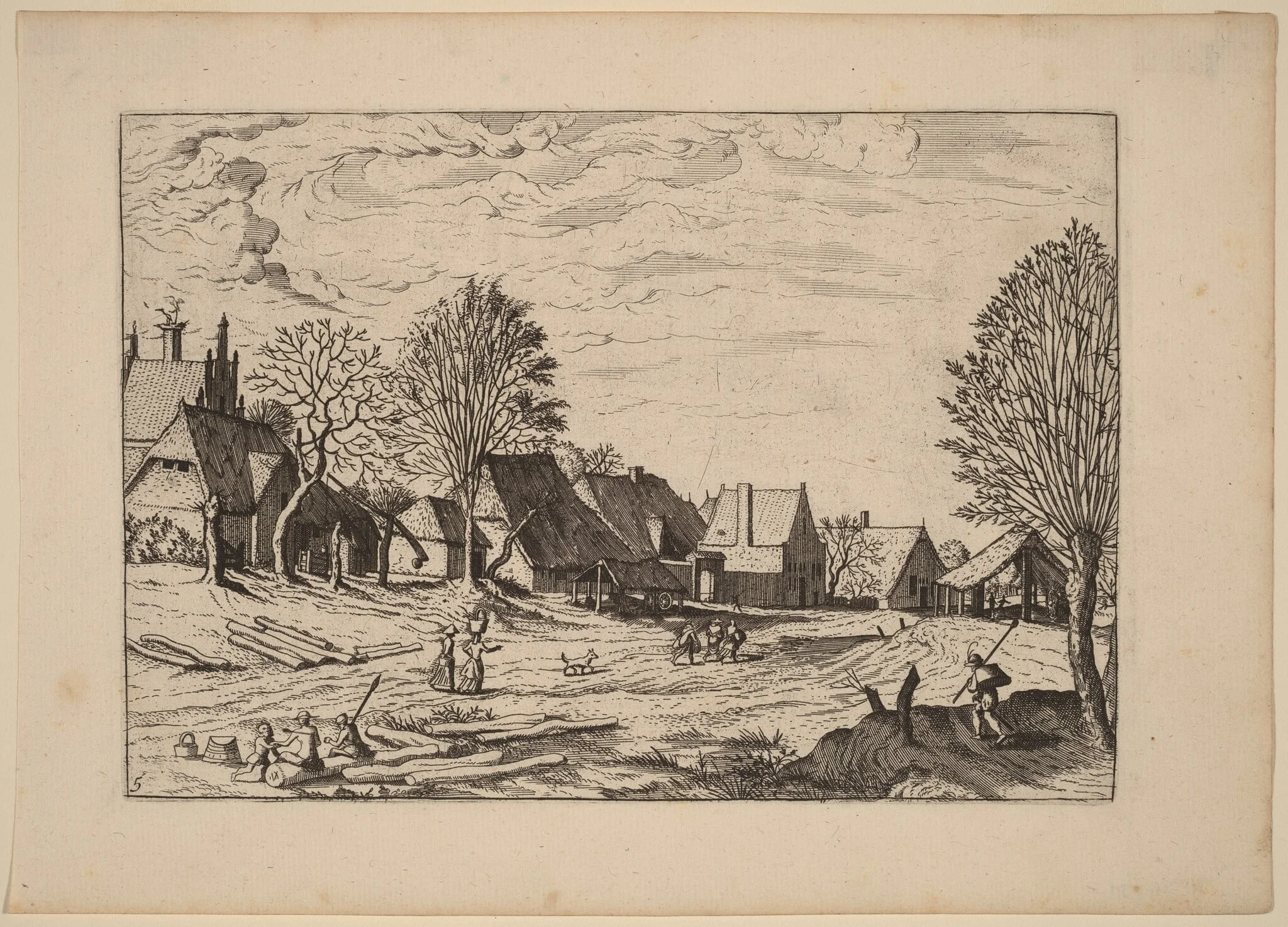 Village Street, detail