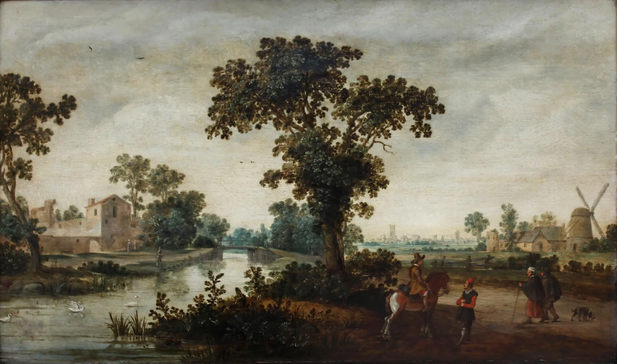 River landscape, detail