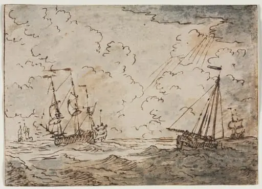 Ships at Sea, by Ludolf Bakhuizen, 1604