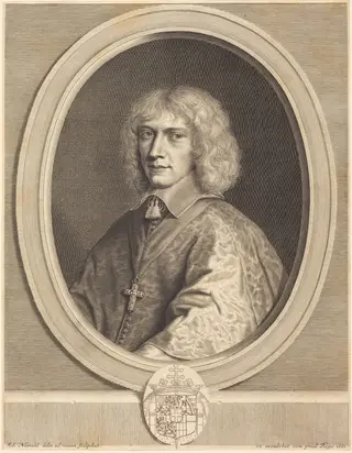 Henri II, Duc de Nemours, by Robert Nanteuil, ink, 1651