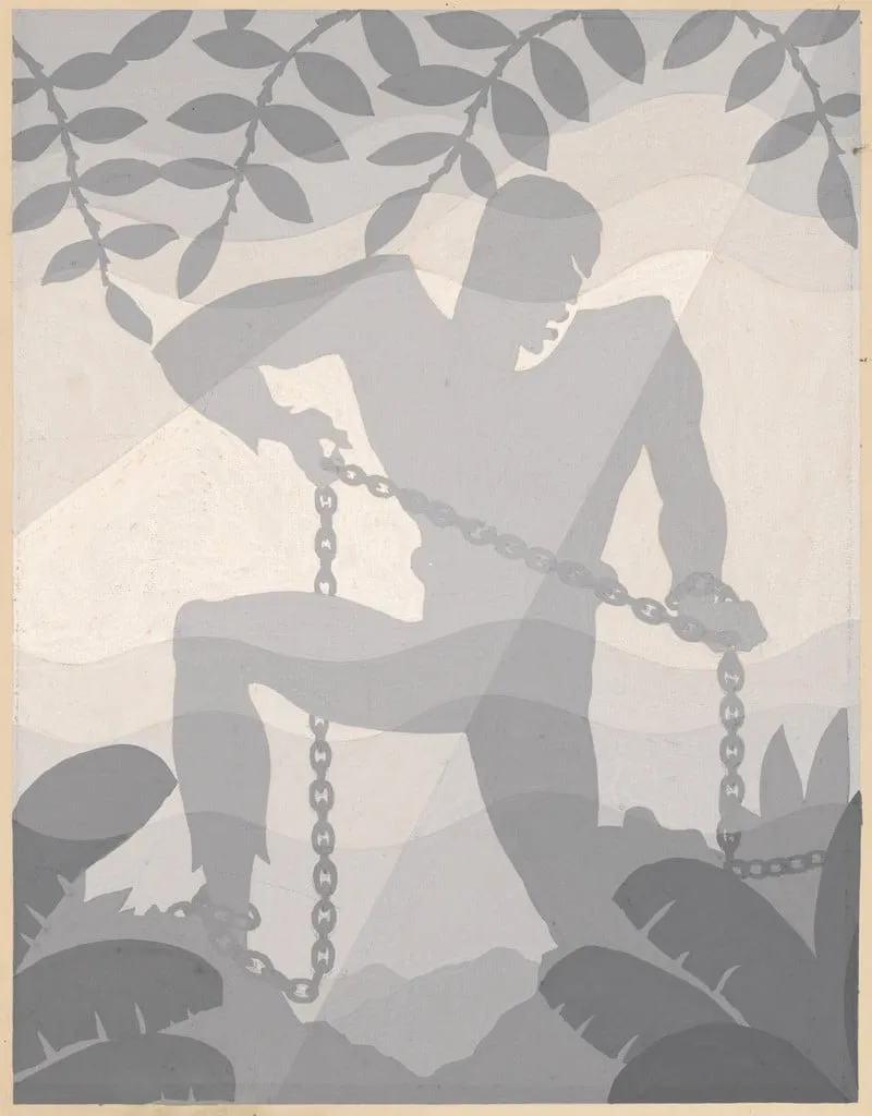 Untitled, by Aaron Douglas, tempera, 1926