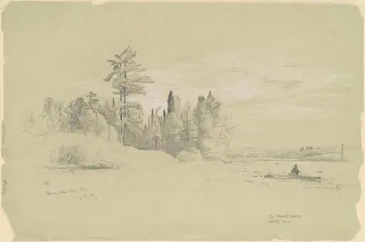 Cherry Lake, White Mountains, by Aaron Draper Shattuck