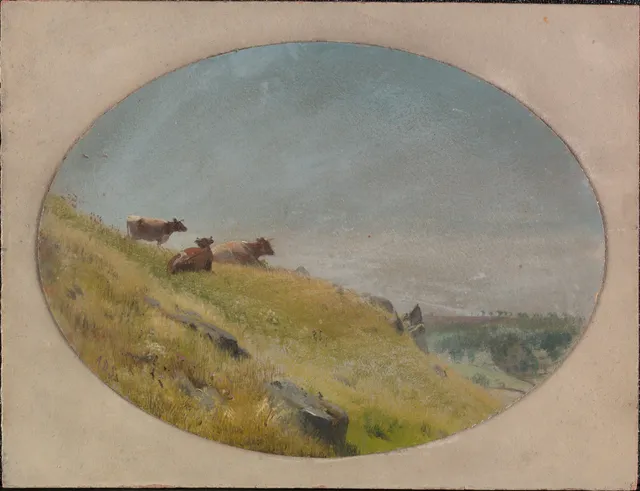 Landscape with Cows — Aaron Draper Shattuck