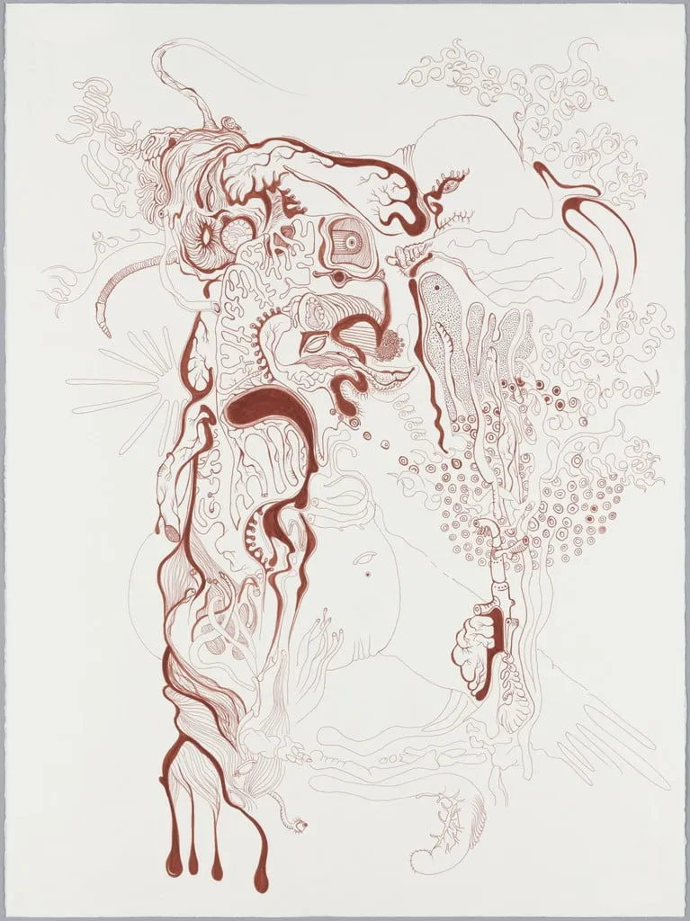 Untitled, by Aaron Johnson, ink, 2004